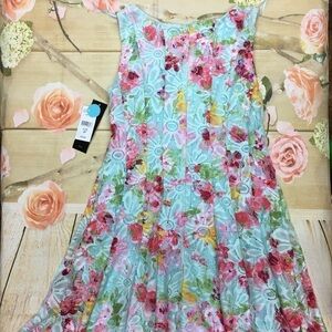 r&K women's petite Floral dress NWT